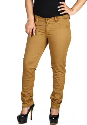

Fashion Cult Slim Fit Women's Beige Trousers