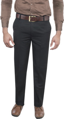 

Le-Meiux Slim Fit Men's Black Trousers