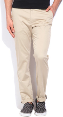 

Peter England Slim Fit Men's Beige Trousers