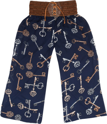 

Hunny Bunny Regular Fit Girls Blue Trousers, Navy blue