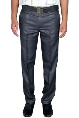 

Routeen Slim Fit Men's Blue Trousers