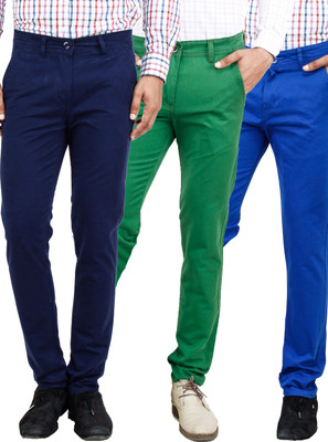 

Uber Urban Slim Fit Men's Multicolor Trousers