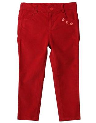 Beebay Regular Fit Girls Maroon Trousers