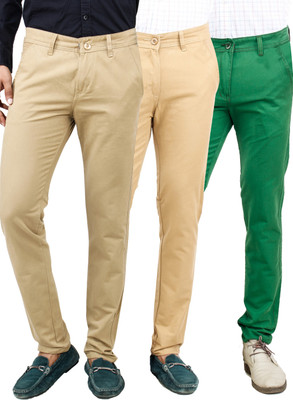 

Uber Urban Slim Fit Men's Multicolor Trousers