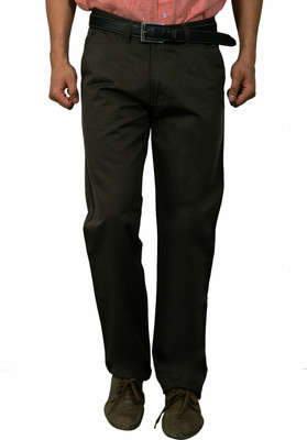 

Studio Nexx Regular Fit Men's Dark Green Trousers