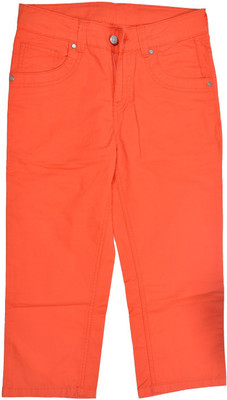 

Gini & Jony Slim Fit Baby Boys Orange Trousers, Cherry tomato