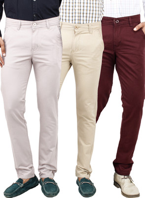 

Uber Urban Slim Fit Men's Multicolor Trousers