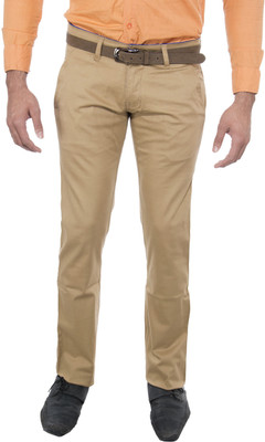 

Le-Meiux Slim Fit Men's Beige Trousers