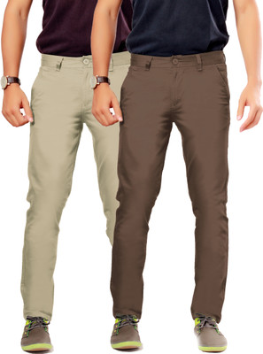 

Uber Urban Rocky Slim Fit Men's Brown, Silver Trousers