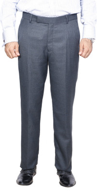 Tullis Regular Fit Men Grey Trousers
