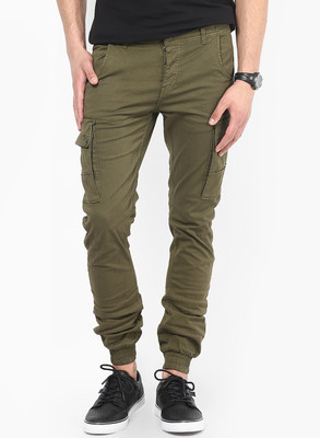 

Jack & Jones Regular Fit Men's Green Trousers, Olive night