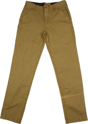 

Scullers Kids Regular Fit Boys Brown Trousers, Rust