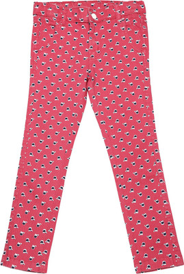 

People Regular Fit Girls Pink Trousers, White
