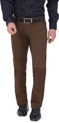 

Louppee Comfort Regular Fit Men's Brown Trousers