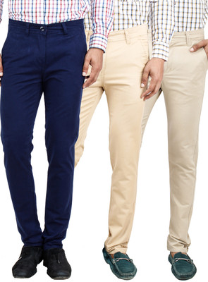

Uber Urban Slim Fit Men's Multicolor Trousers