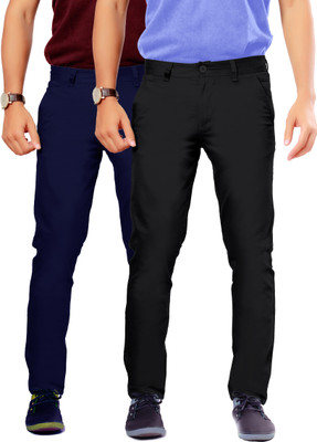 

Uber Urban Rocky Slim Fit Men's Blue, Black Trousers, Black;blue