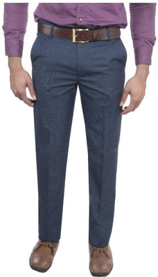 

Rich Perk Slim Fit Men's Dark Blue Trousers, Navy blue