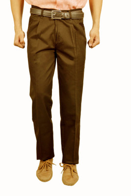 

Studio Nexx Regular Fit Men's Gold Trousers, Mustard