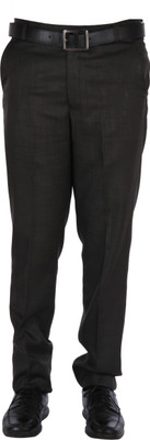 BelgiumCut Slim Fit Men Green Trousers