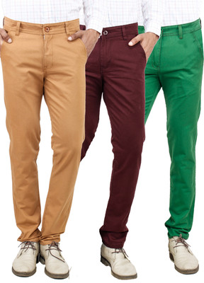 

Uber Urban Slim Fit Men's Multicolor Trousers