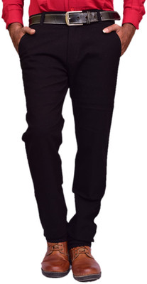 

British Terminal Chinos Skinny Fit Men's Black Trousers