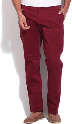 

Gant Regular Fit Men's Red Trousers, Burgundy