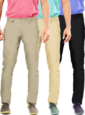 

Uber Urban Rocky Slim Fit Men's Silver, Beige, Black Trousers, Beige;black;silver