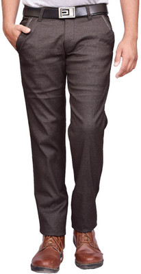 

British Terminal Slim Fit Men's Brown Trousers