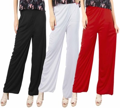 Fashion Flow+ Regular Fit Women Red, White, Black Trousers