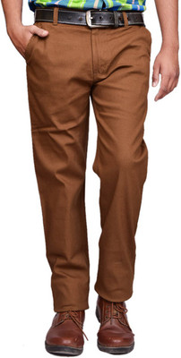 

British Terminal Slim Fit Men's Brown Trousers