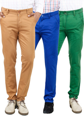 Uber Urban Slim Fit Men's Multicolor Trousers