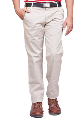 

British Terminal Slim Fit Men's White Trousers, Ghostwhite