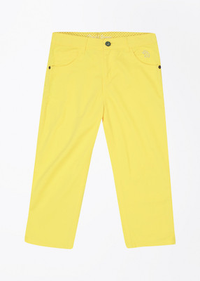 

Gini & Jony Slim Fit Boys Yellow Trousers