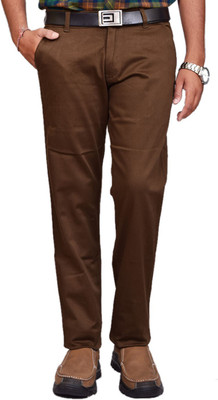 British Terminal Slim Fit Men Brown Trousers