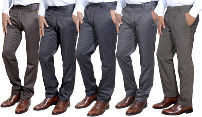 IndiWeaves Regular Fit Men Multicolor Trousers