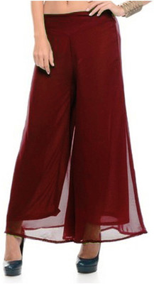 

MDS Jeans Slim Fit Women's Maroon Trousers