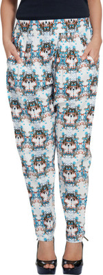 

Enah Regular Fit Women's White, Orange Trousers, Orange;white