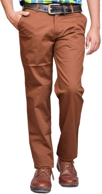 

British Terminal Slim Fit Men's Brown Trousers