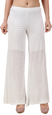 LE BOURGEOIS Regular Fit Women White Trousers