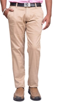 BRITISH TERMINAL Slim Fit Men Beige Trousers