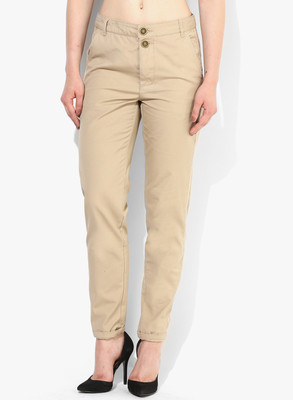 

Vero Moda Regular Fit Women's Beige Trousers, Stocking beige