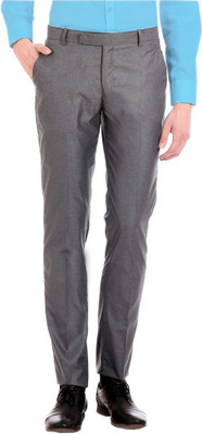 AD & AV Regular Fit Men Grey Trousers