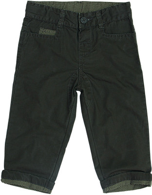 

Wow Mom Regular Fit Boys Green Trousers, Olive