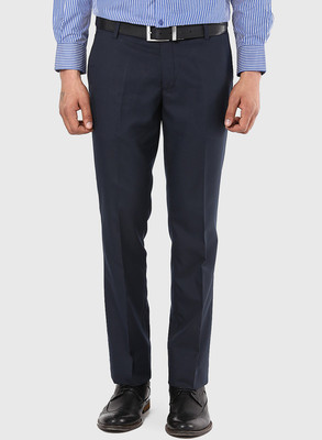 AD & AV Regular Fit Men Dark Blue Trousers