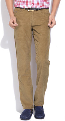 U.S. POLO ASSN. Slim Fit Men Brown Trousers