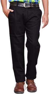 

British Terminal Slim Fit Men's Black Trousers