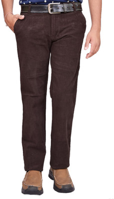 

British Terminal Slim Fit Men's Brown Trousers, Coffee