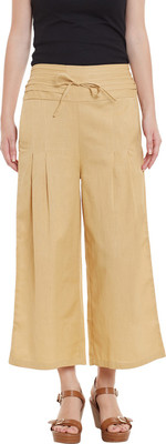 BITTERLIME Regular Fit Women Beige Trousers