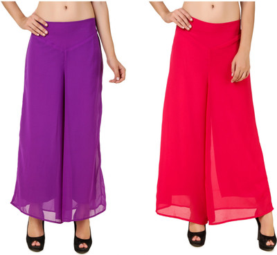 

Chik Fab Regular Fit Women's Purple, Pink Trousers, Pink;purple