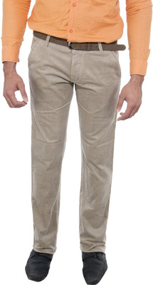 

Le-Meiux Slim Fit Men's Beige Trousers